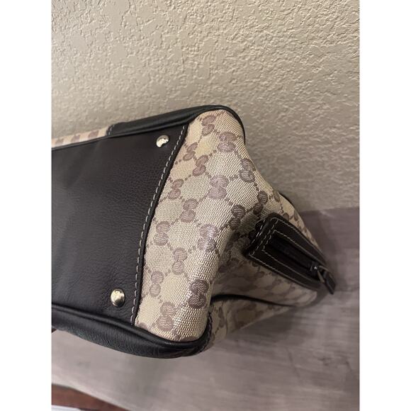 Gucci GG Canvas Leather Trim Tote Bag 29509 Web Detail w/ Legit App Tag - Picture 8 of 10